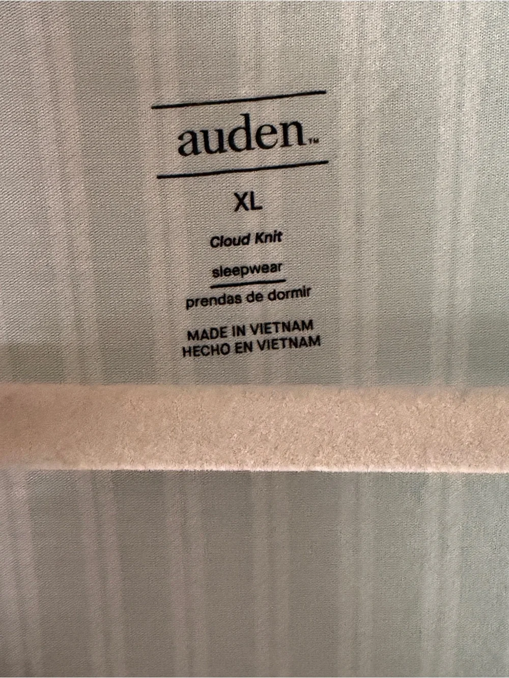 NWT Auden x Target Cloud Knit Pajama Set in “Light Green Stripe”